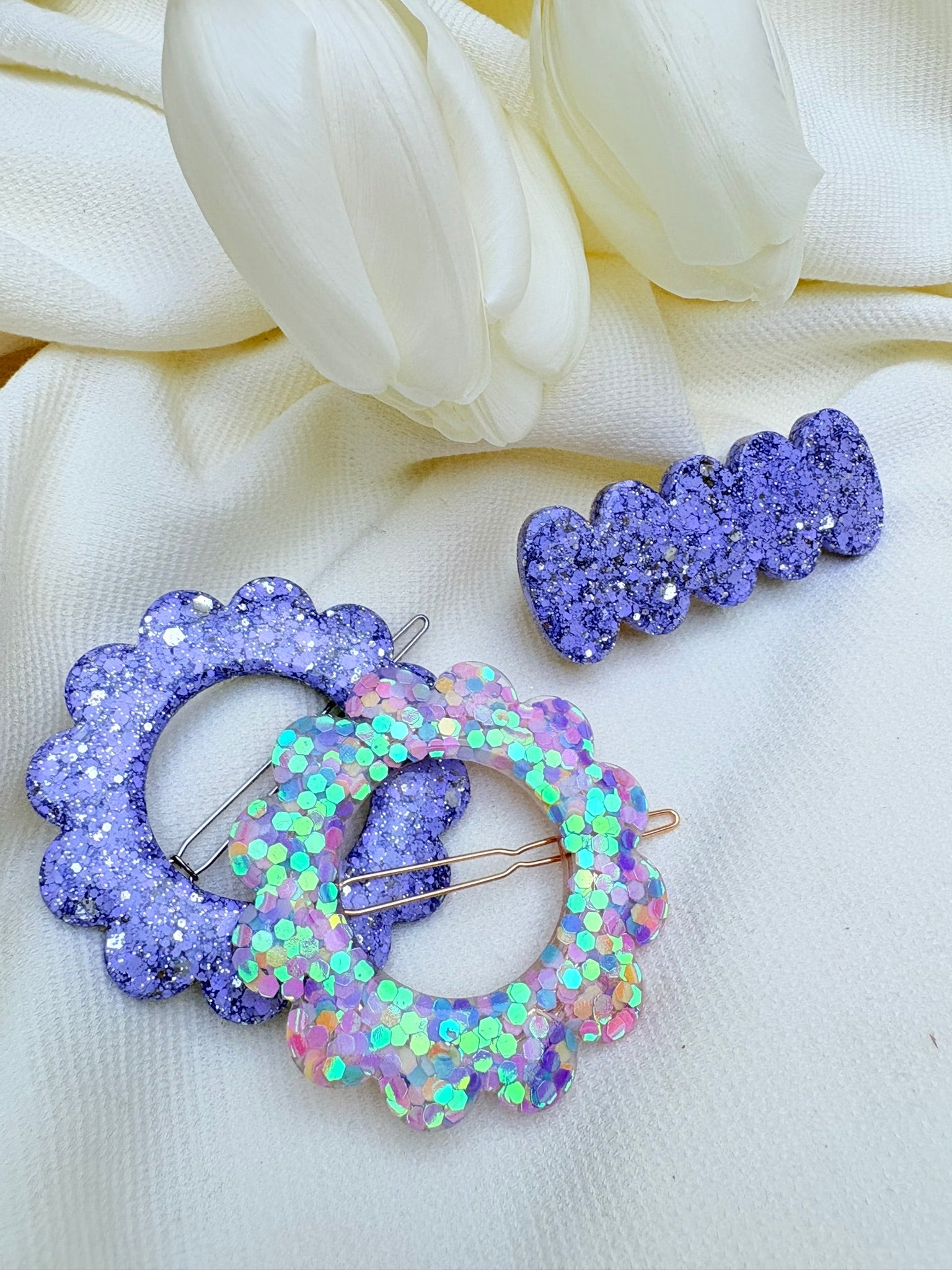 Pétales in Paillettes - Les Barrettes