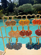 Coquillages Jaune & Paillettes dorées (sans créole)