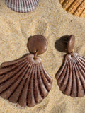 Les grands coquillages 🐚 -  Marron irisé et paillettes marrons
