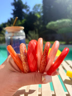 Les joncs larges ORANGE & CORAIL