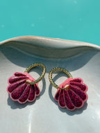 Coquillages Rose & Paillettes Rose fushia (sans créole)