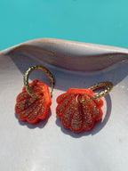 Coquillages Corail & Paillettes dorées (sans créole)