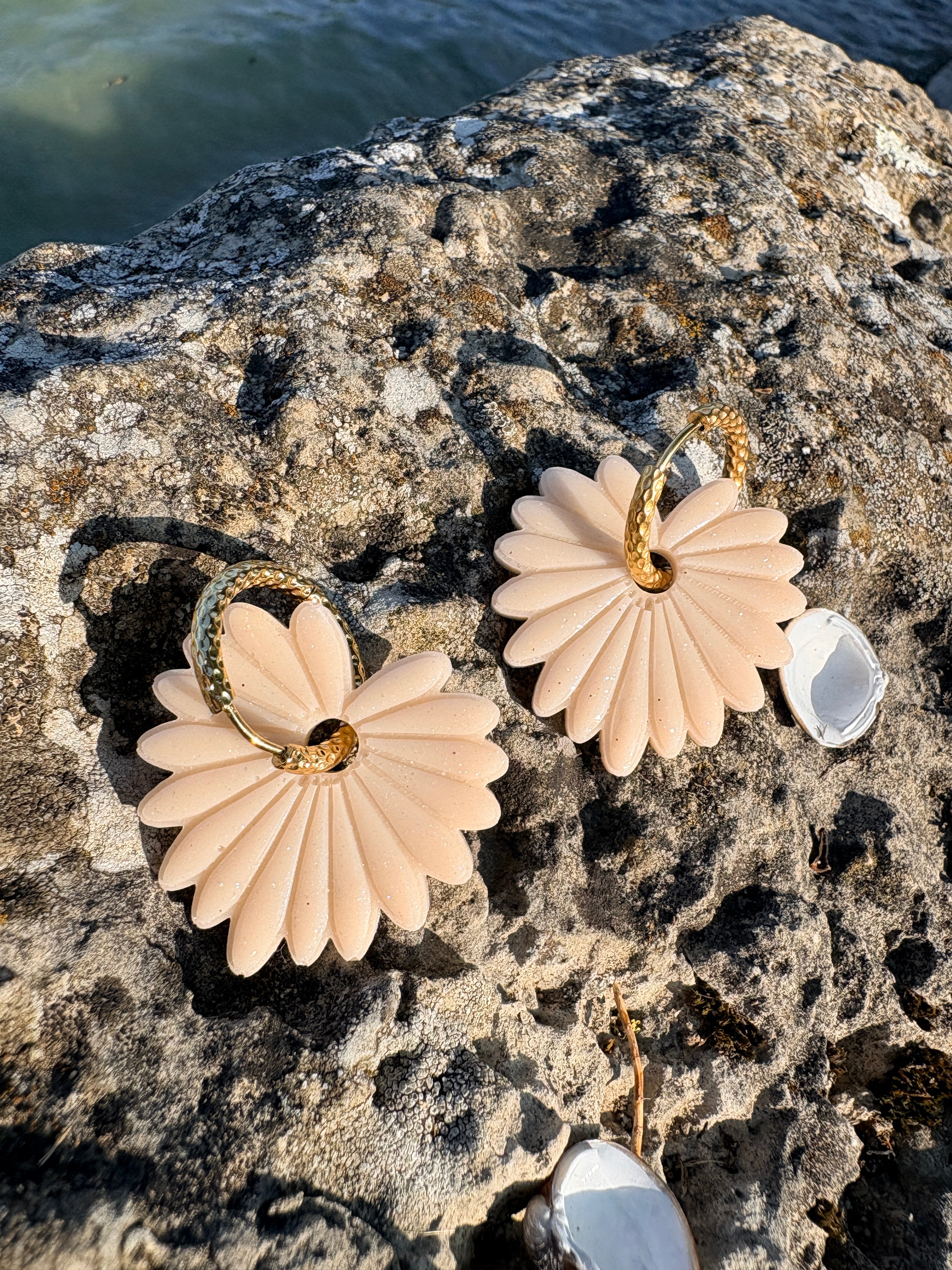 Pampilles Palmiers Beige irisé