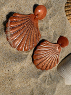Les grands coquillages 🐚 - Corail irisé et paillettes dorées