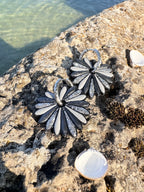Pampilles Palmiers Noires multicolores - irisées, pastel et paillettes