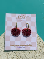 Coquillages Rose & Paillettes Rose fushia (sans créole)