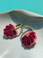 Coquillages Rose & Paillettes Rose fushia (sans créole)