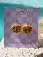Coquillages Jaune & Paillettes dorées (sans créole)
