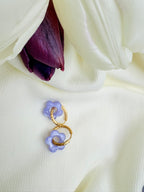 Pampilles Fleurs - taille S - Lilas nacré (sans créoles)