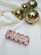 Barrette Ondulée - Paillettes dorées