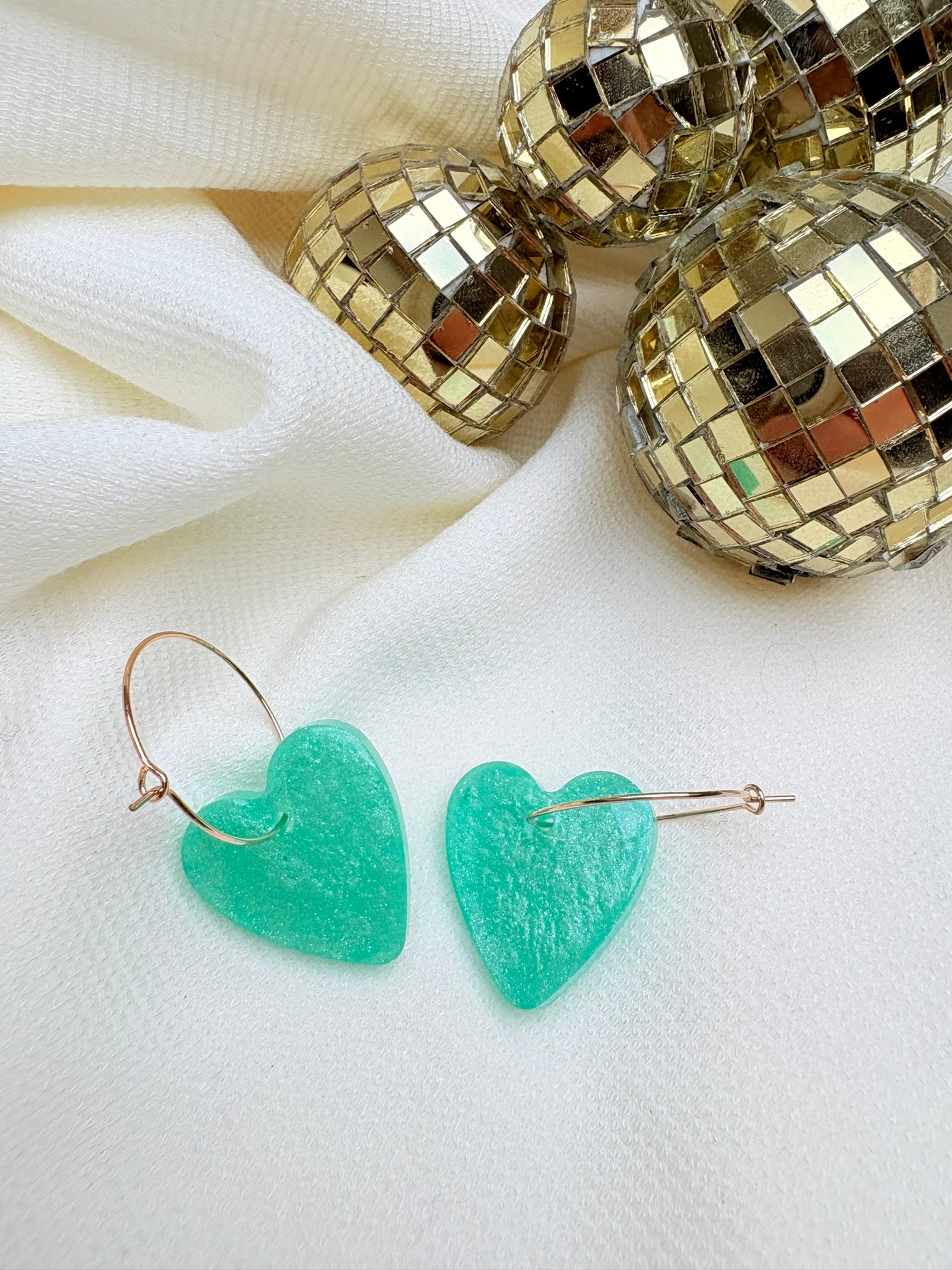 Pampilles Coeurs - taille M - Menthe nacrée