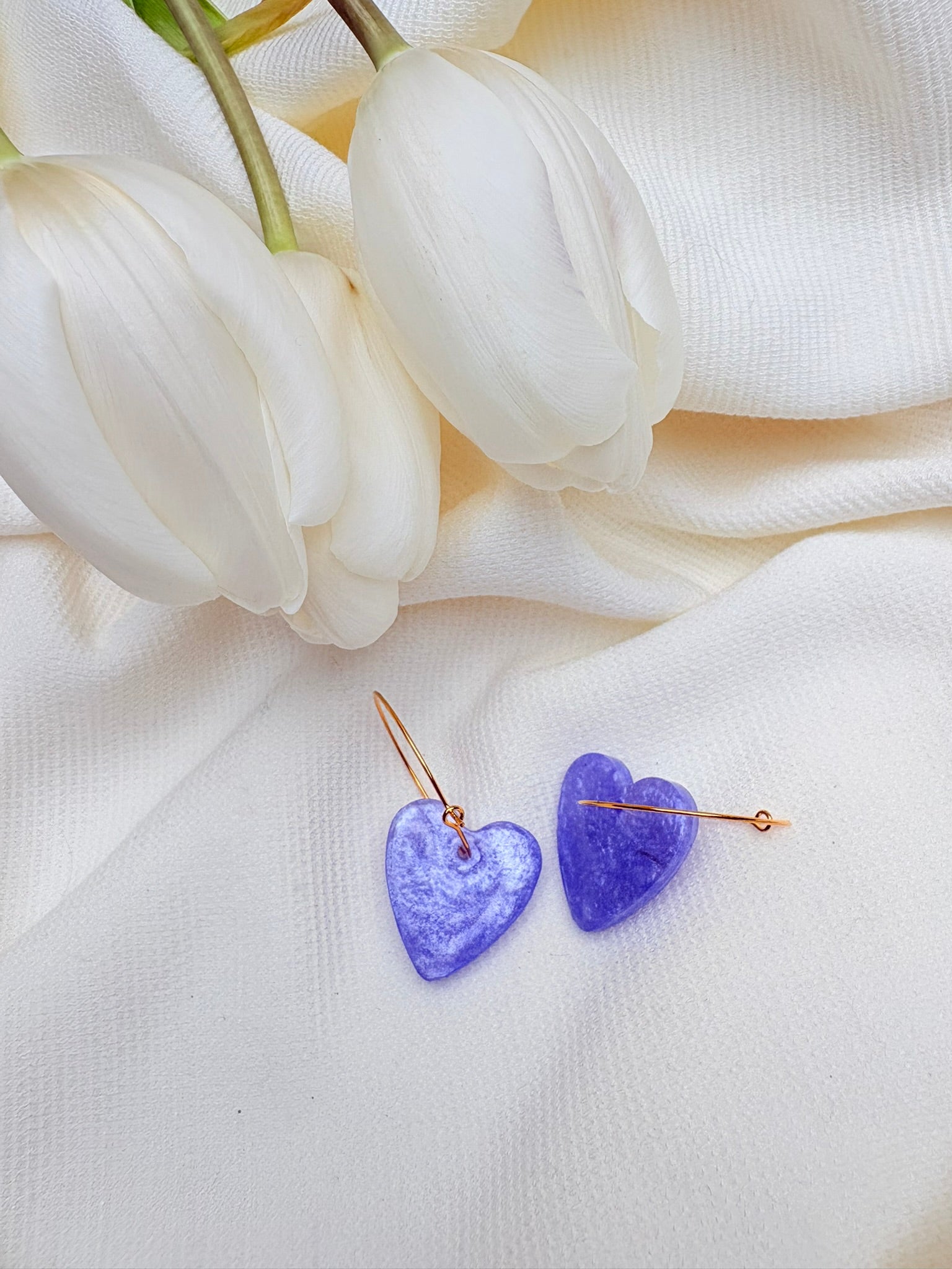 Pampilles Coeurs - taille S - Lilas nacré