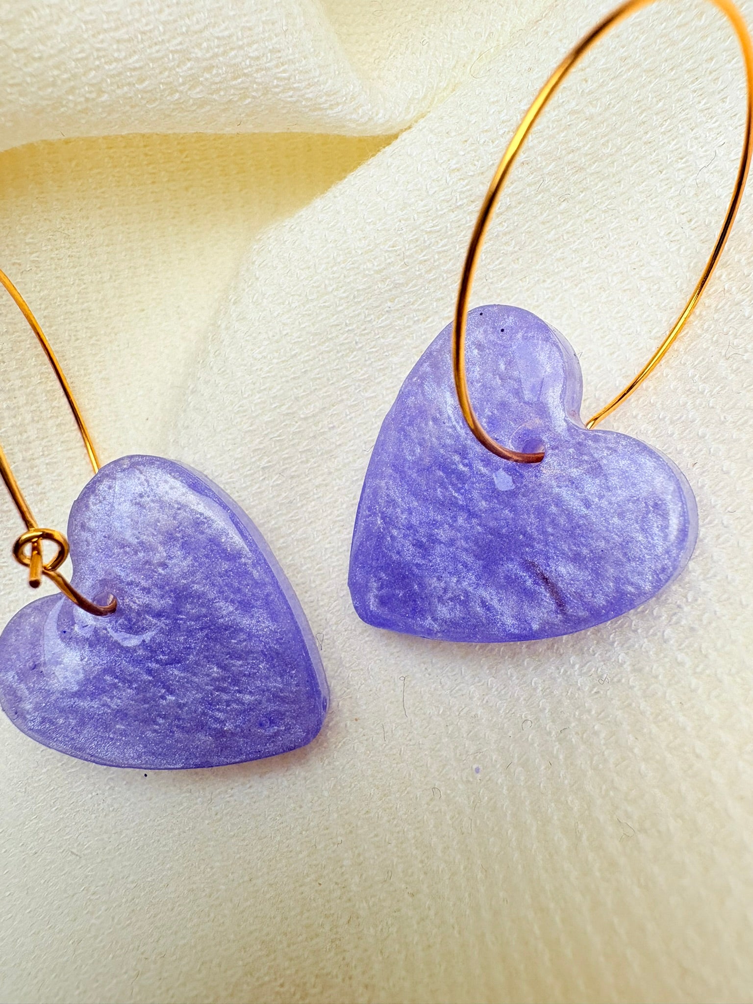 Pampilles Coeurs - taille S - Lilas nacré