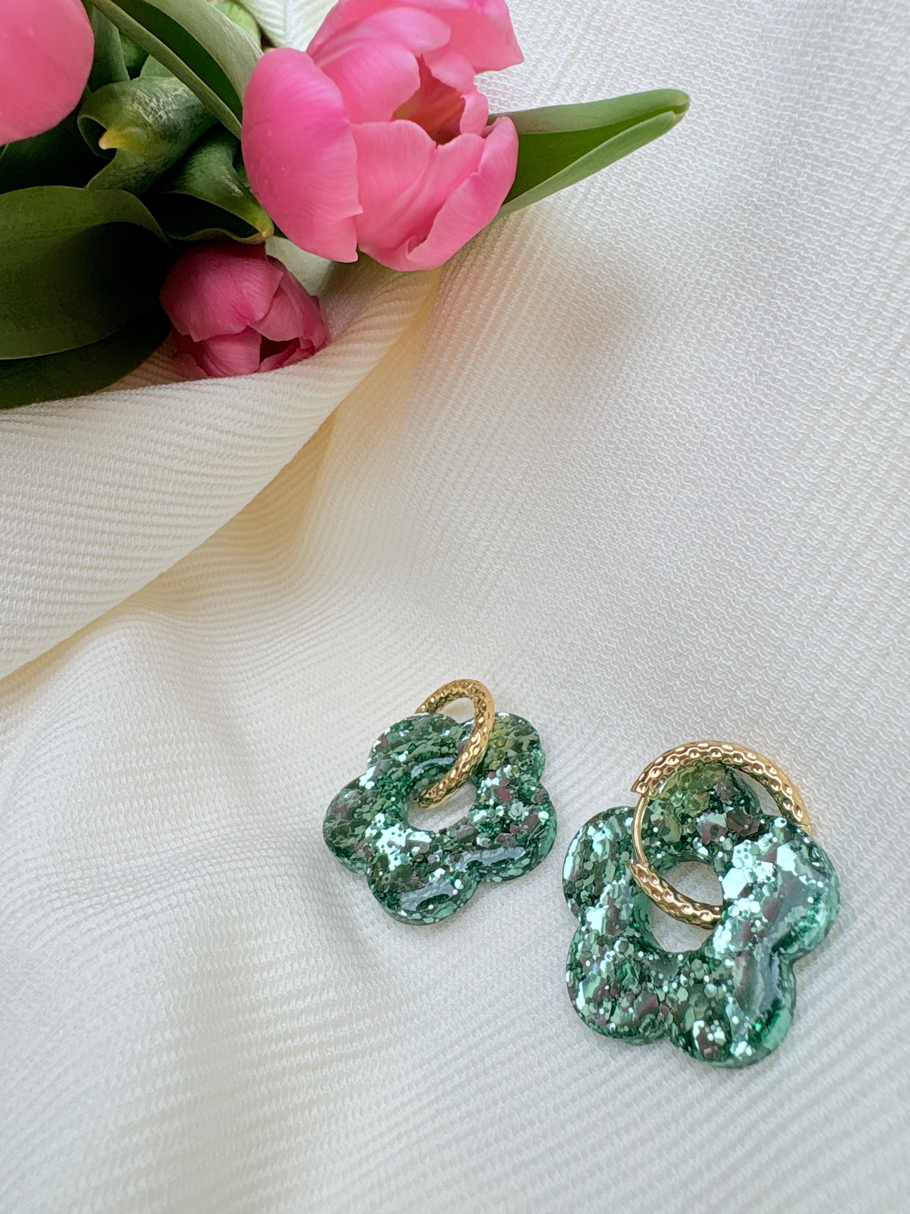 Pampilles Fleurs - taille XL - Menthe glaciale