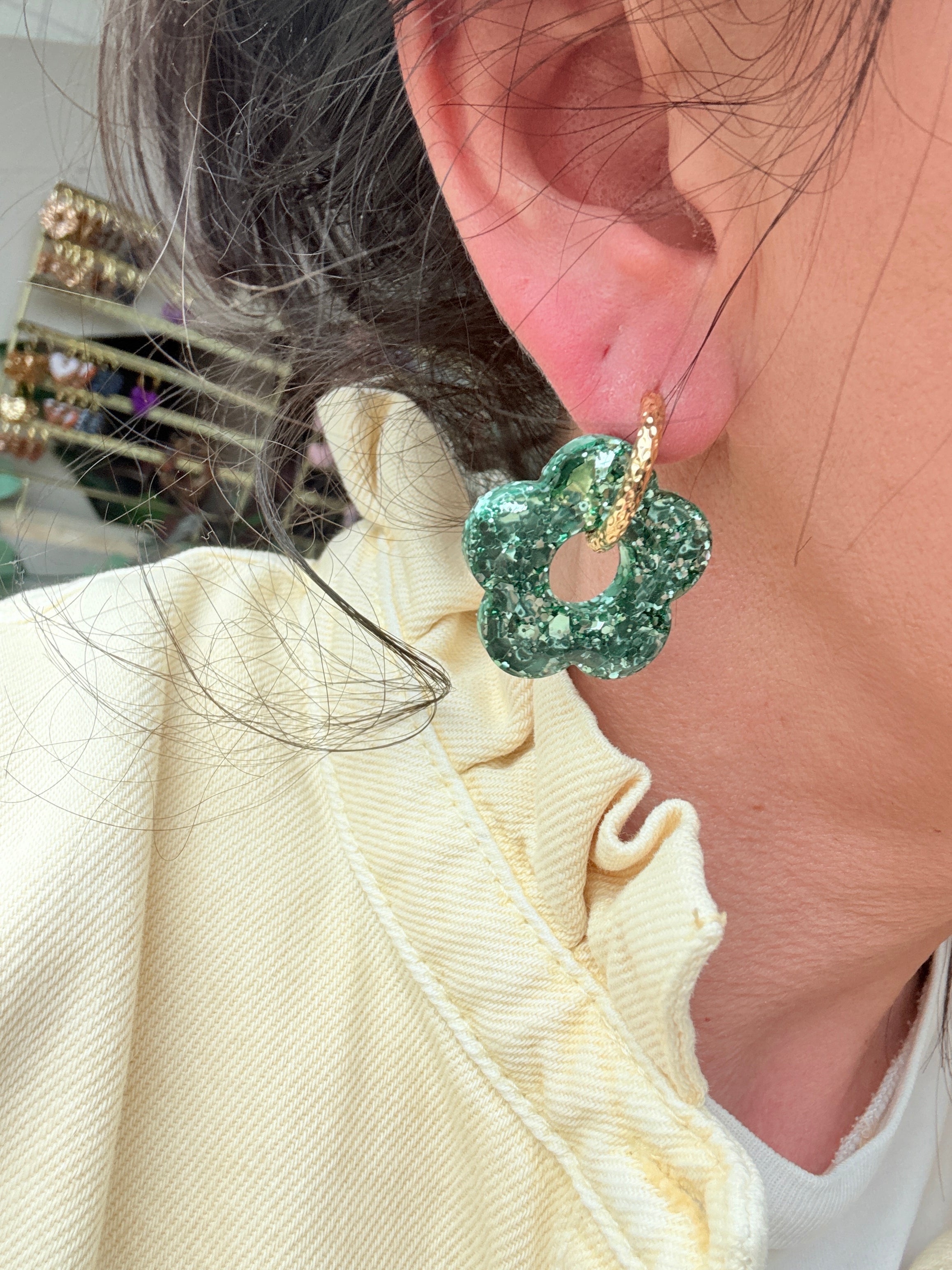 Pampilles Fleurs - taille XL - Menthe glaciale