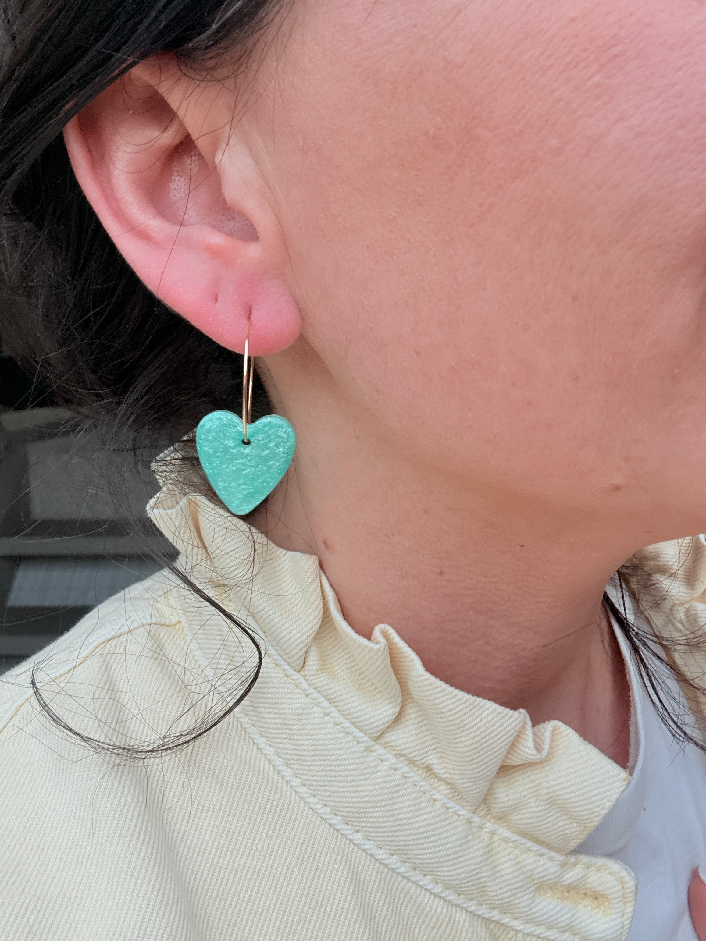 Pampilles Coeurs - taille S - Menthe nacrée