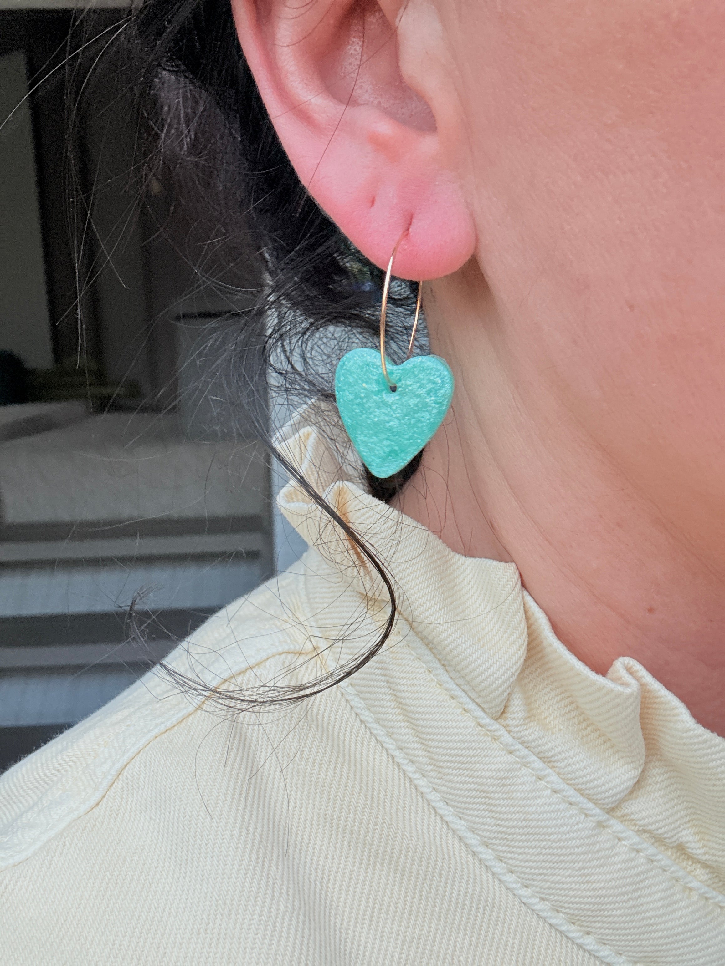 Pampilles Coeurs - taille M - Menthe nacrée