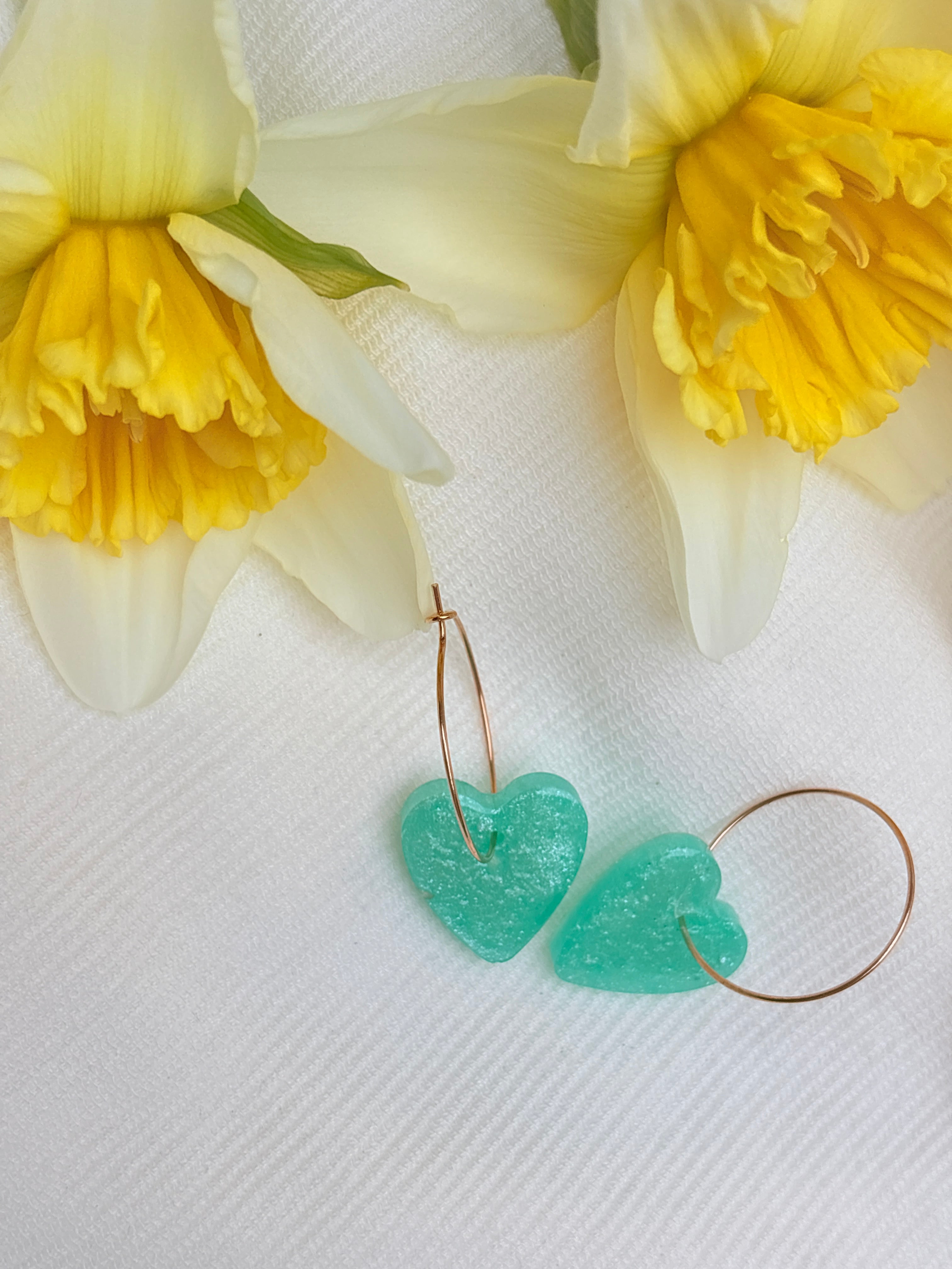 Pampilles Coeurs - taille S - Menthe nacrée