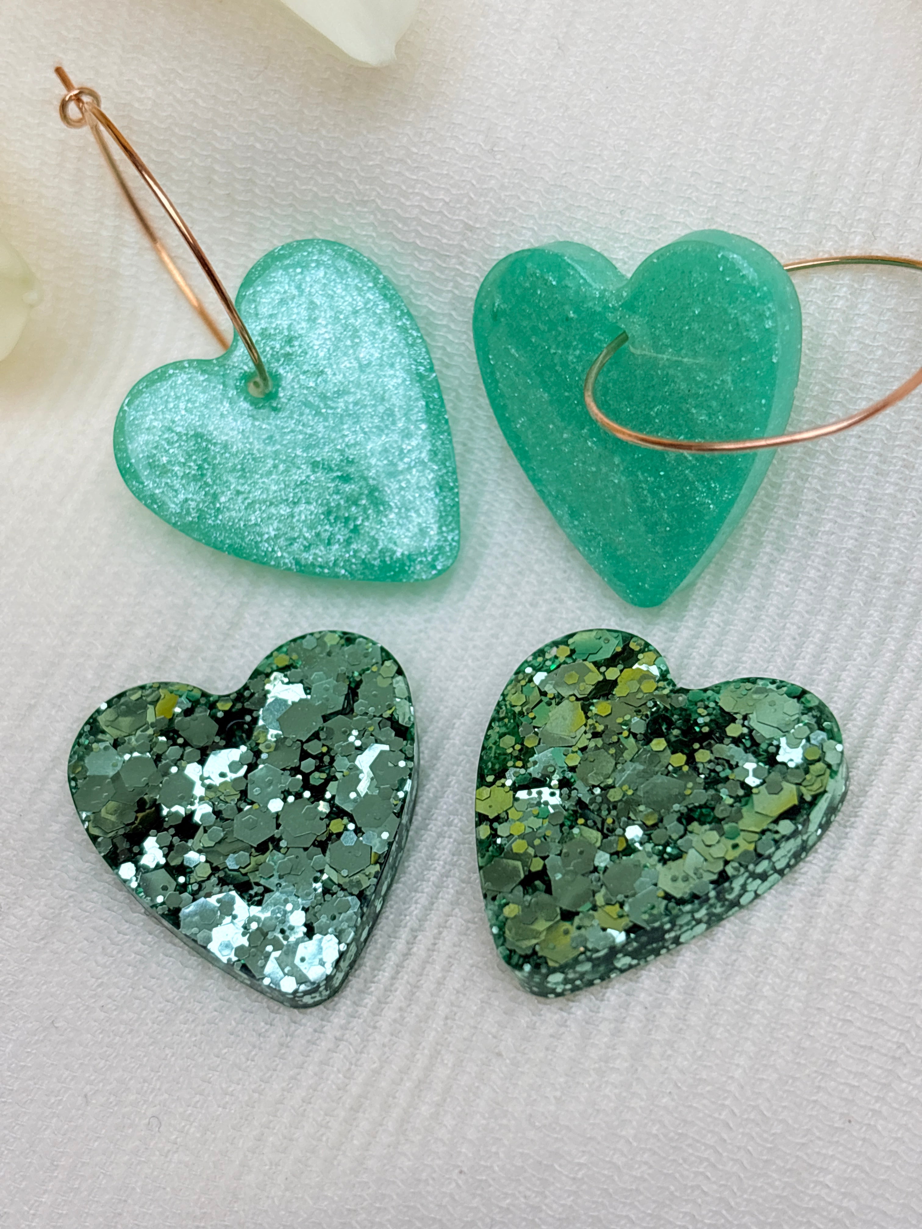 Pampilles Coeurs - taille M - Menthe nacrée