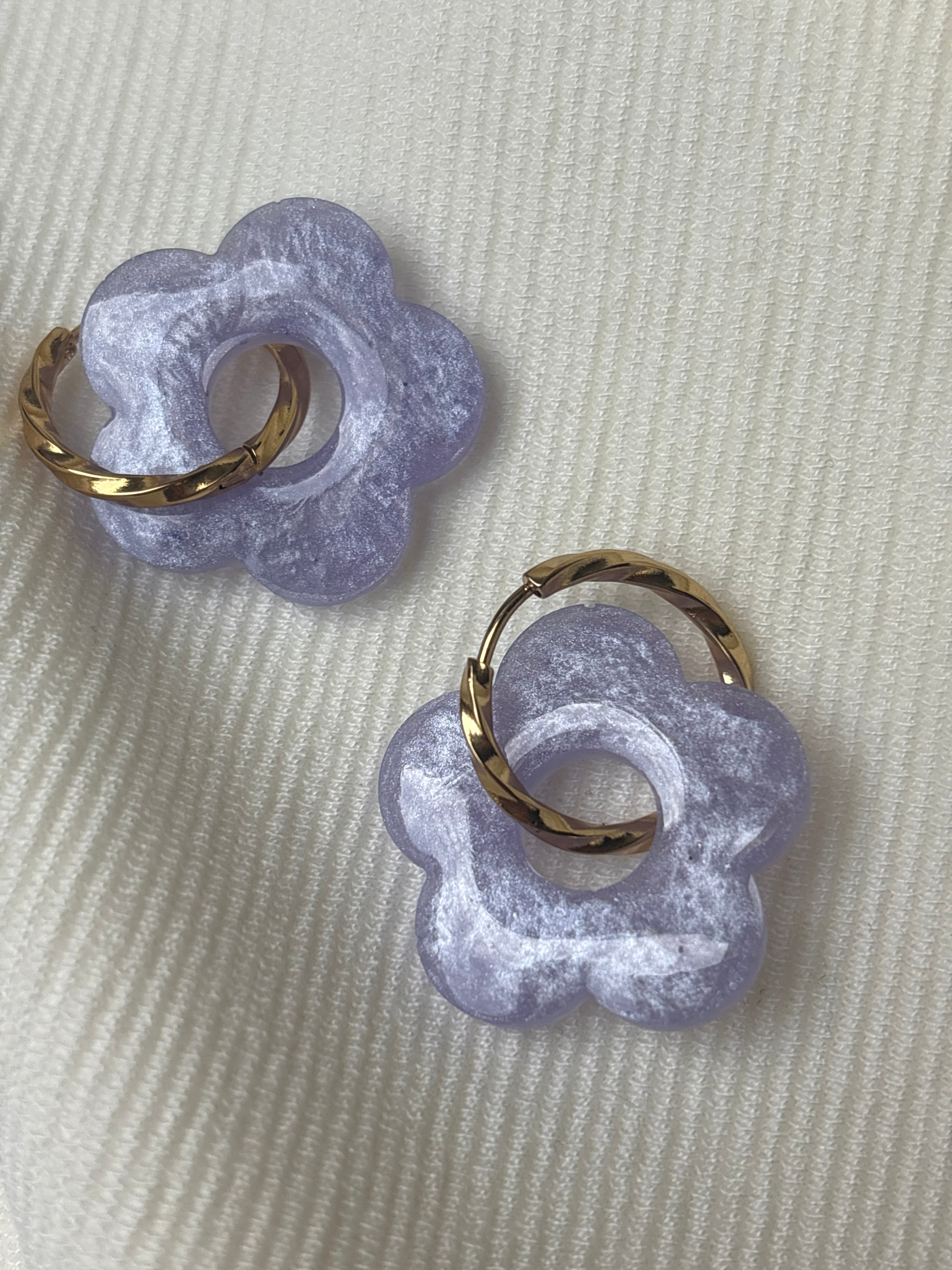 Pampilles Fleurs XL - taille XL - Lilas nacré