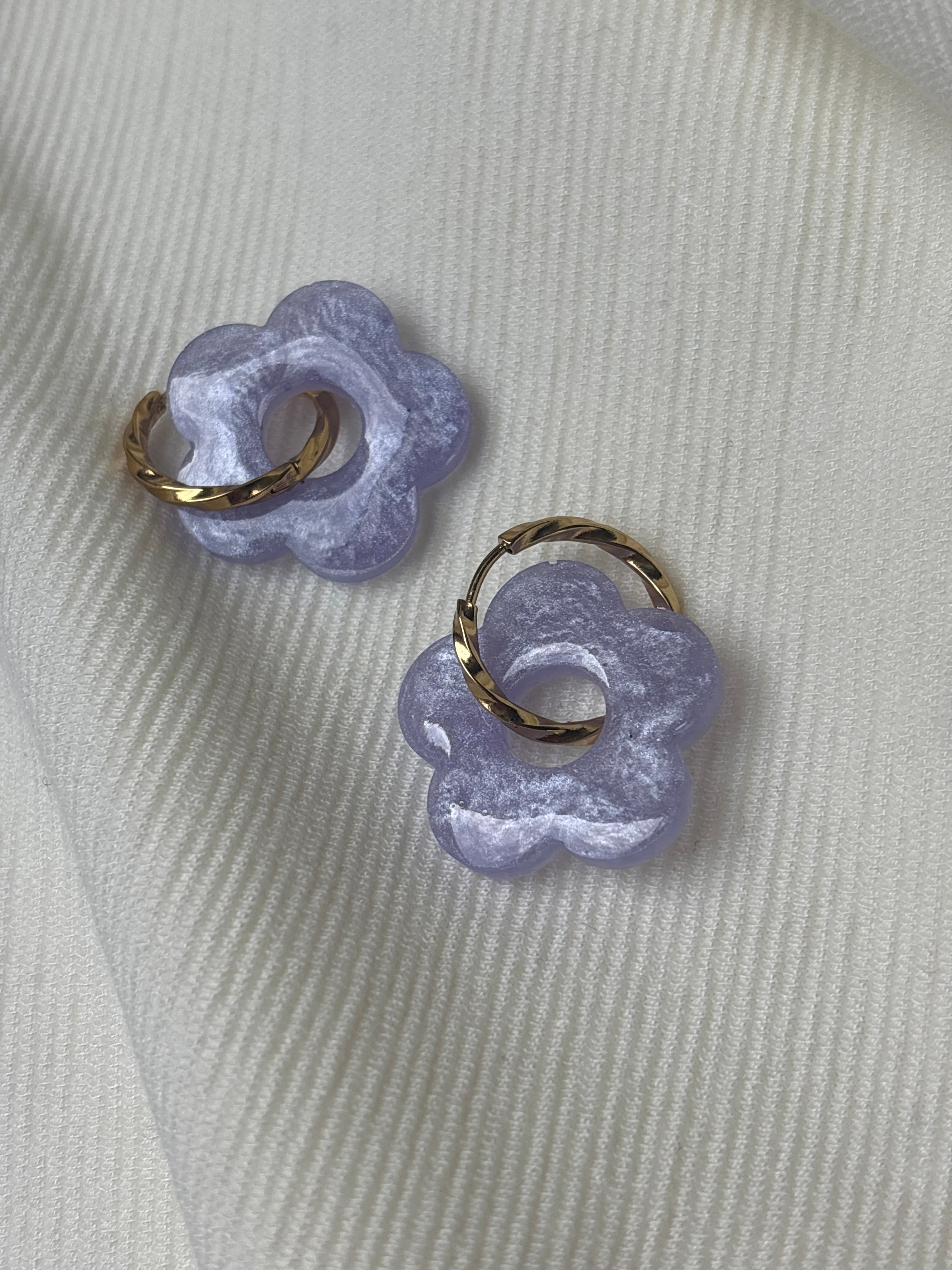 Pampilles Fleurs XL - taille XL - Lilas nacré