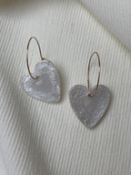Pampilles Coeurs - taille M - Blanc nacré