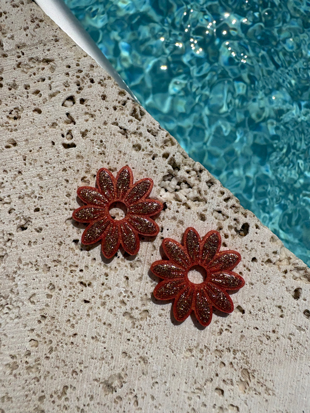 Pampilles Marguerites - Corail & Or