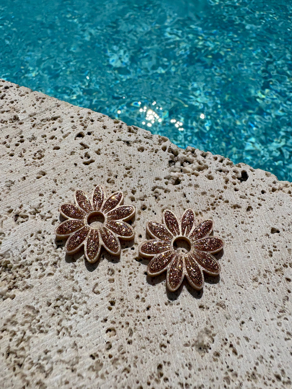 Pampilles Marguerites - Beige & Or