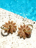 Pampilles Marguerites - Beige & Or