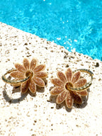 Pampilles Marguerites - Beige & Or